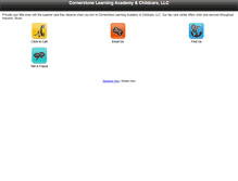 Tablet Screenshot of cornerstonelearningacademy.net